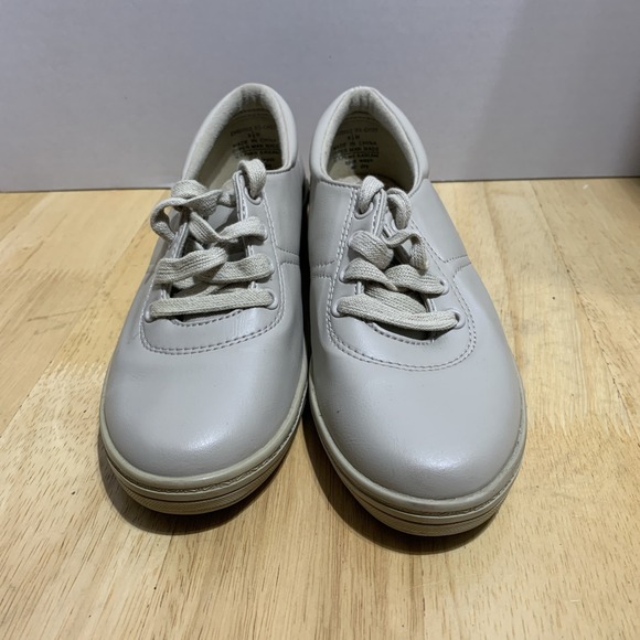 Grasshoppers Shoes Womens 6.5M Casual Sneakers Beige Canvas Wedge Lace Up‎ - Picture 4 of 7